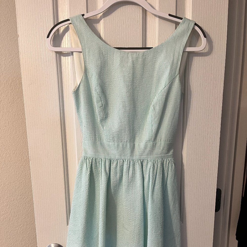 Lauren James Garrison Seersucker Dress XS